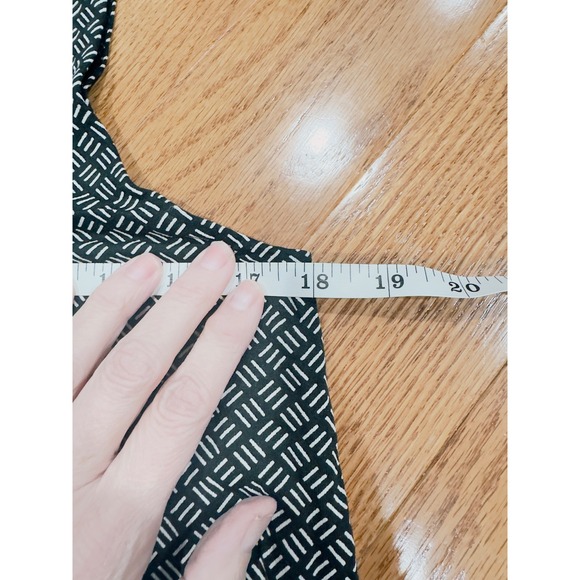 J. Jill Wearever Dress Petite Small Black White Sleeveless Shift Lagenlook - Picture 3 of 6